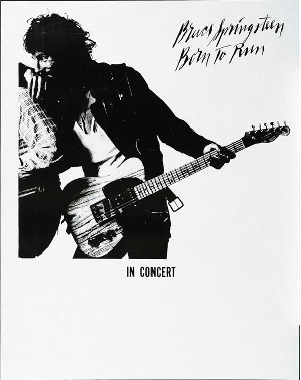 - 1975 Bruce Springsteen &#39;&#39;Born To Run&#39;&#39; Stock Concert Poster
