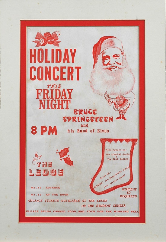 - 1971 “Bruce Springsteen and His Band of Elves” Concert Poster