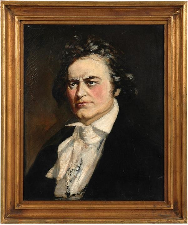- 1874 Beethoven Oil Painting