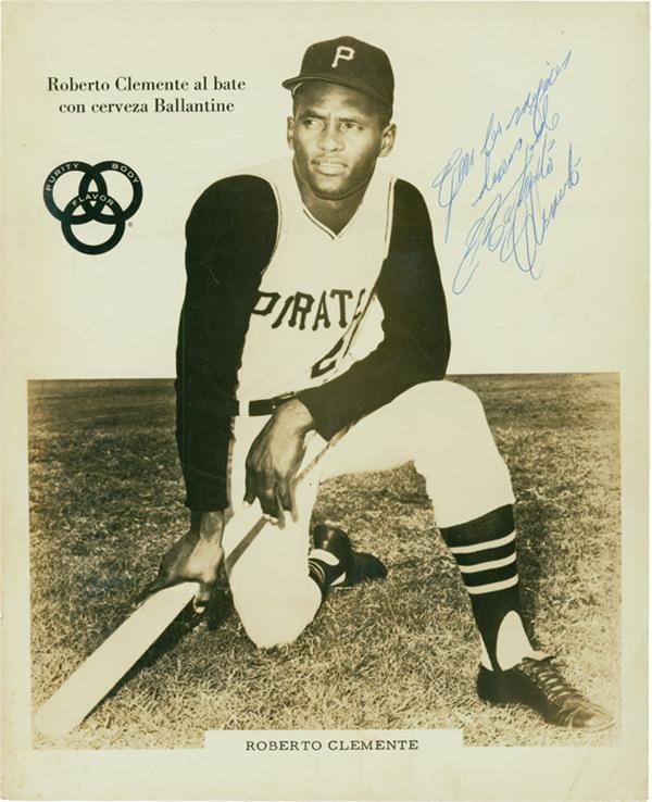 Clemente and Pittsburgh Pirates - Roberto Clemente Signed Photograph 8&quot;x10&quot;