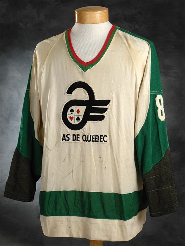 Hockey Equipment - 1960's Rosaire Paiement Quebec Aces Game Worn Jersey