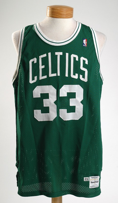 larry bird game worn jersey