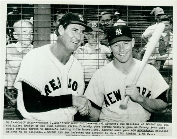 Mickey Mantle and Ted Williams