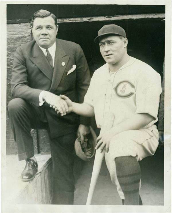 Babe Ruth and Lou Gehrig - Babe Ruth and Hack Wilson at the 1929 World Series