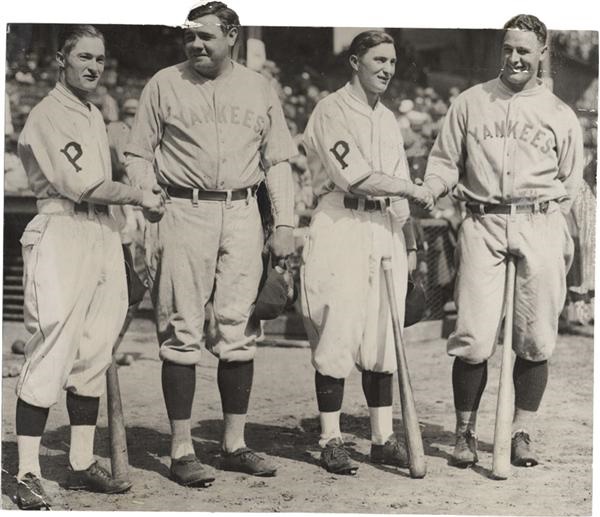 Babe Ruth and Lou Gehrig - 1927 World Series with Two Impressive Pairs