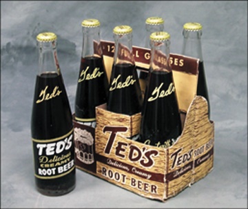 - 1950's Ted's Root Beer Six-Pack