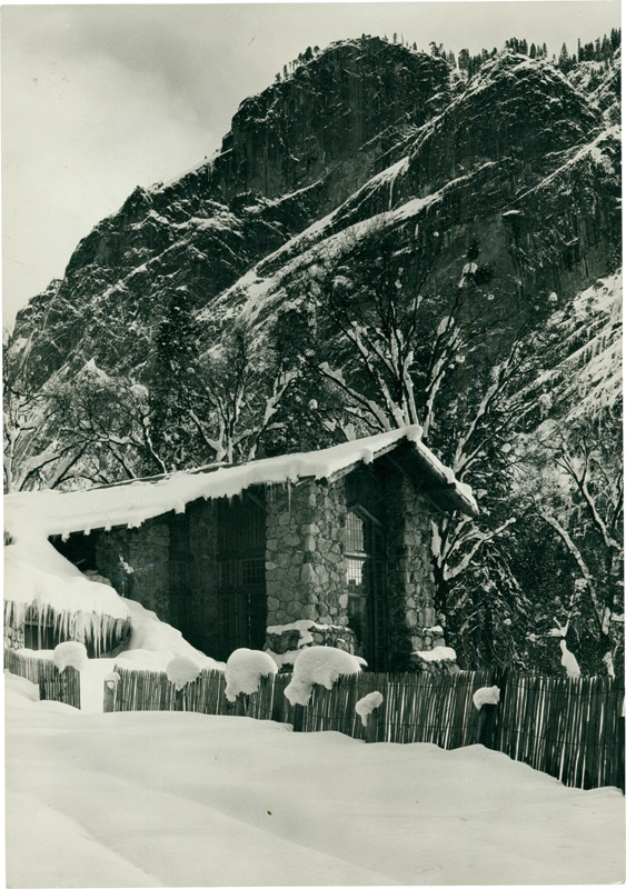 Art - Snow Covered Cabin by Ansel Adams