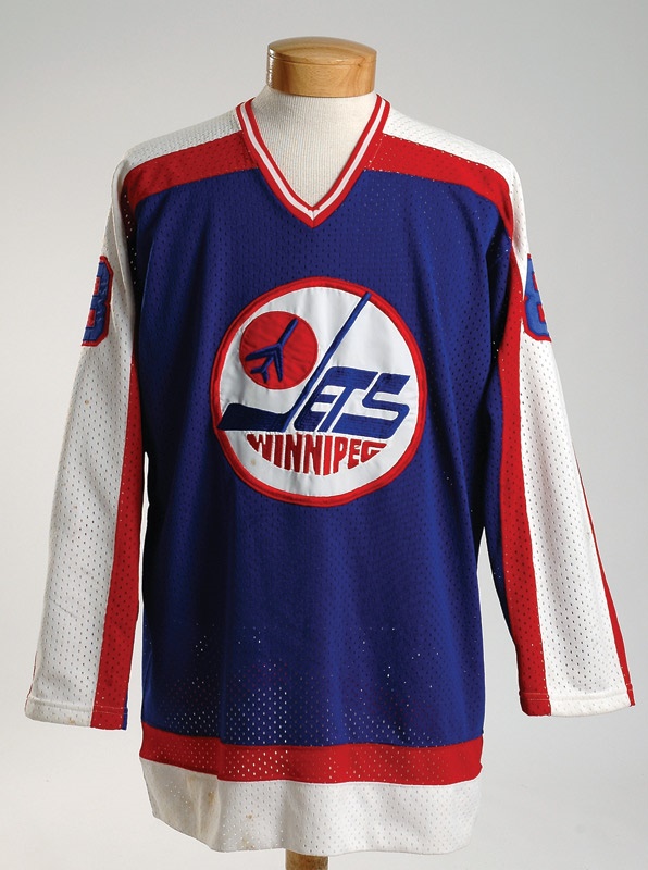 - Early 1983-84 Randy Carlyle Winnipeg Jets Game Worn Road Jersey