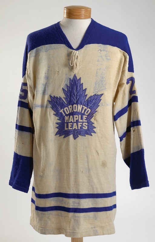 - 1963-64 Ed Litzenberger Toronto Maple Leafs Game Worn Jersey