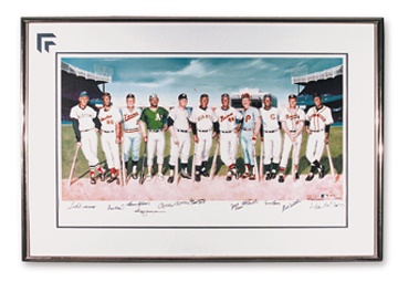 Internet Only - 500 Home Run Club Signed Poster (31x46" framed)