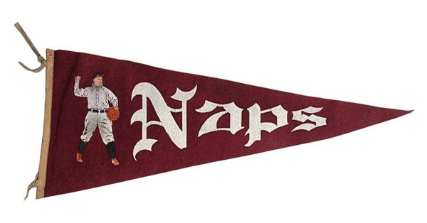 Ernie Davis - Circa 1912 Cleveland Naps Pennant