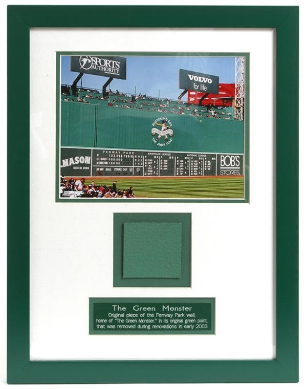 Boston Sports - Fenway Park Green Monster Section (Framed)