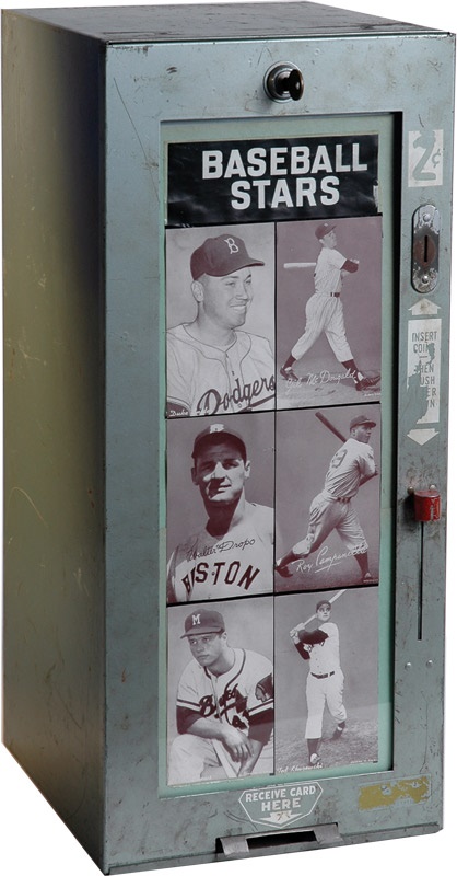 - 1950's Baseball Exhibit Card Vending Machine