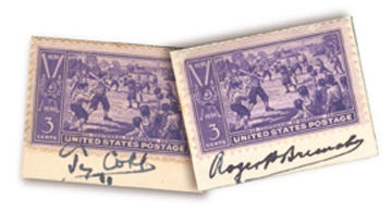 Baseball Autographs - 1939 Centennial Signed Stamps