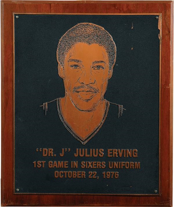 - Julius Erving First Game As A 76er Presentation Piece (20x24&quot;)