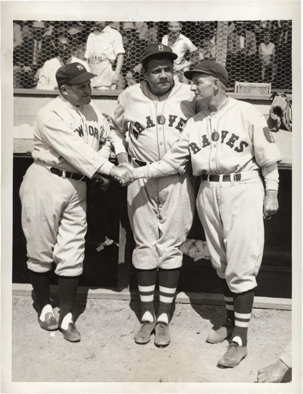 Babe Ruth and Lou Gehrig - Babe Ruth’s First Game Against the Yankees for the Boston Braves