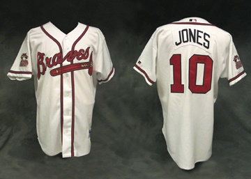 Braves - 2000 Chipper Jones Game Worn Jersey