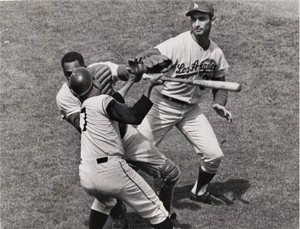 Sandy Koufax - Marichal-Roseboro Bat Incident with Sandy Koufax (1965)