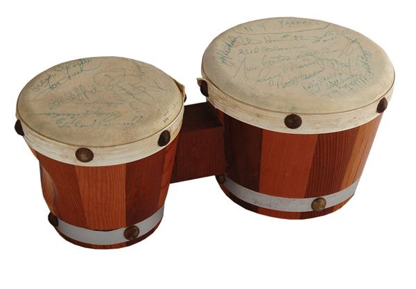 - Bongo Drum Signed By The 1965 New York Yankees