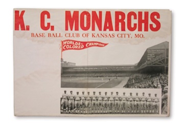 Baseball Memorabilia - First Colored World's Series Advertising Broadside