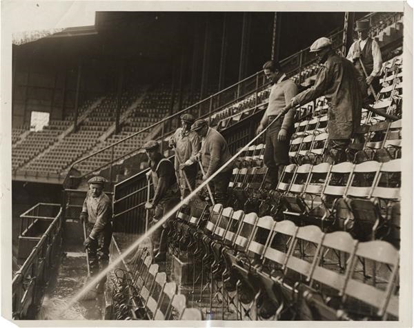 Stadiums - Shibe Park Housecleaning for 1929 World Series