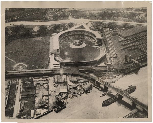Stadiums - Air View of the Polo Grounds (1922)
