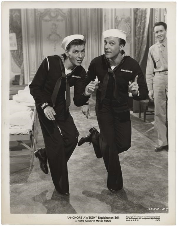 Frank Sinatra - &quot;Anchors Aweigh&quot; with Frank Sinatra and Gene Kelly (1945)