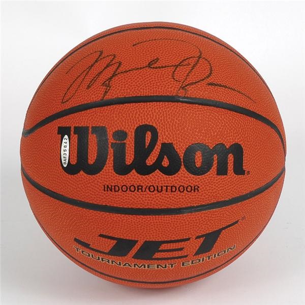 - A Quartet Of Michael Jordan Single Signed Upper Deck Authenticated Basketballs