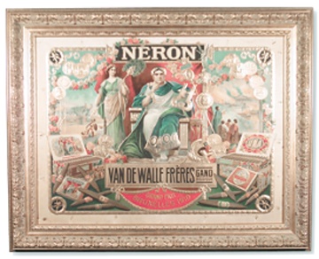 1910 Emperor Nero Cigar Advertising Sign