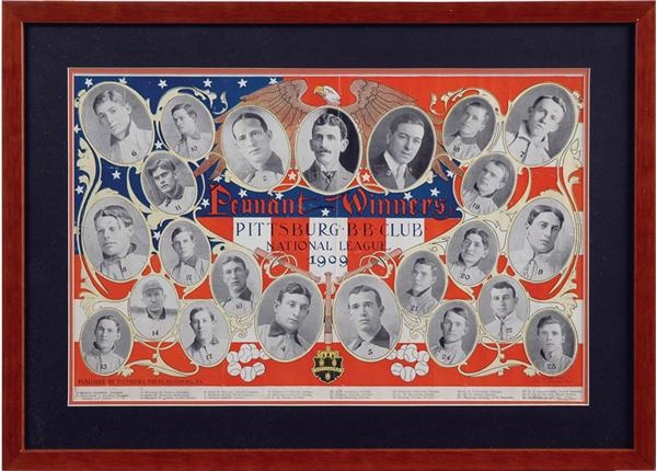 - 1909 Pittsburgh Pirates &quot;Pennant Winners&quot; Composite Photo