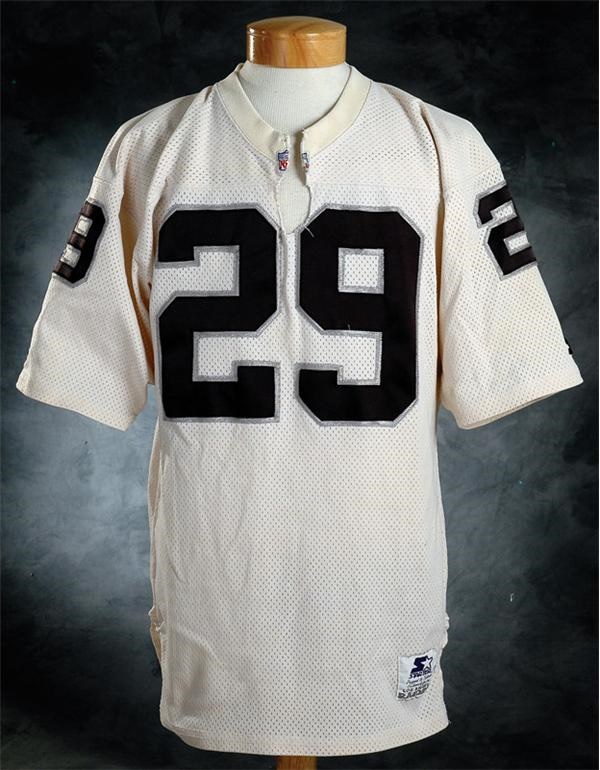 - 1992 Eric Dickerson Game Worn L A Raiders Jersey