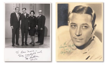 Ed Sullivan Signed Photos from his Estate