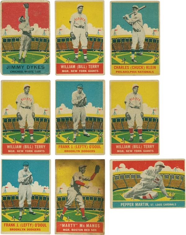 - Collection of 1933 DeLongs (9) W/ Terry &amp; Klein