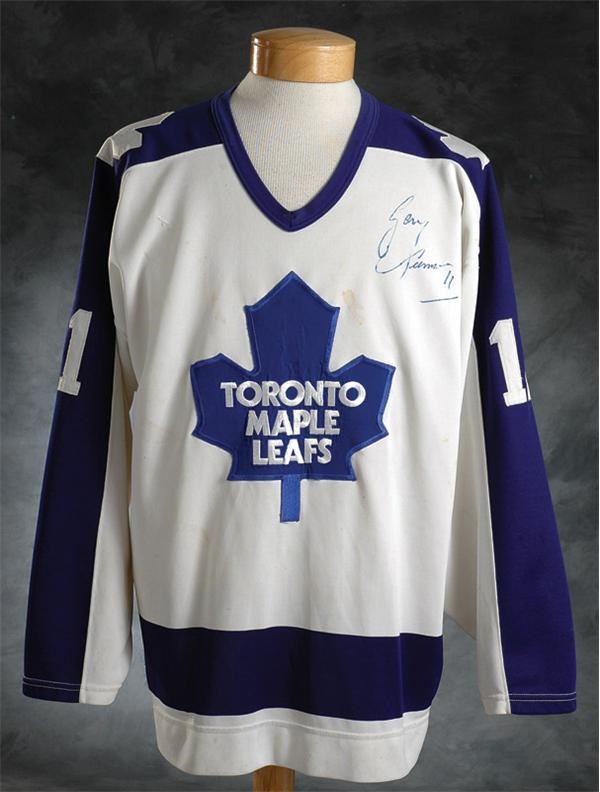 Hockey Equipment - 1989-90 Gary Leeman Game Worn Toronto Maple Leafs Jersey