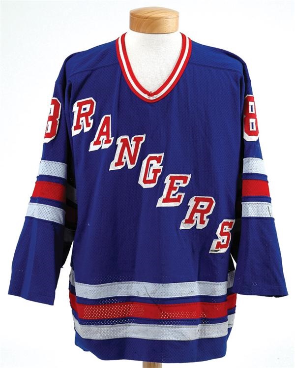 1968-70 New York Rangers Game-Worn Durene Jersey w/Tie Up - Memorabilia  Expert