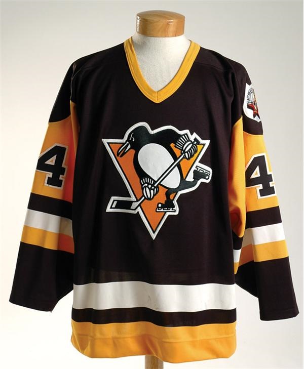 - 1989-90 Rob Brown Pittsburgh Penguins Game Worn Jersey