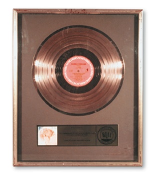 - Barbra Streisand Record Award (17x21")