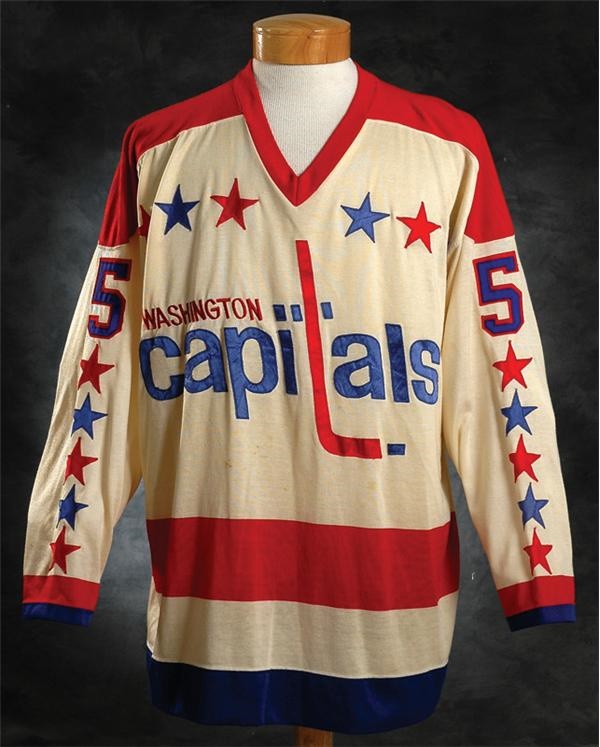 Hockey Equipment - 1982-83 Washington Capitals Rod Langway Game Used Jersey