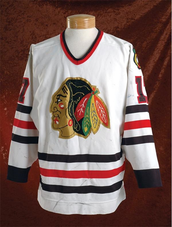 - 1985-86 Wayne Presley Chicago Black Hawks Game Used Jersey