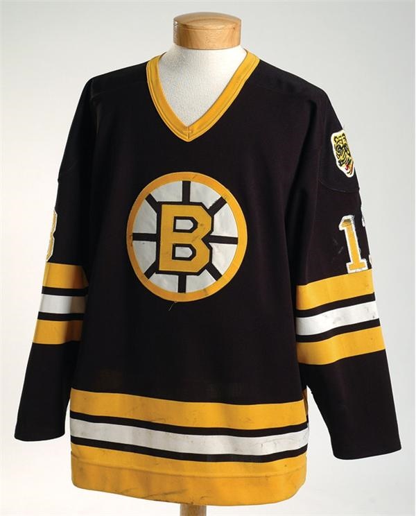 - 1986-87 Ken Linseman Boston Bruins Game Used  Jersey