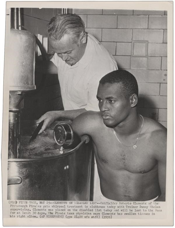 Roberto Clemente on Disabled List (1959)