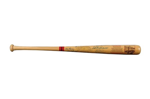 - Boston Red Sox Greats Signed Bat with Ted Williams