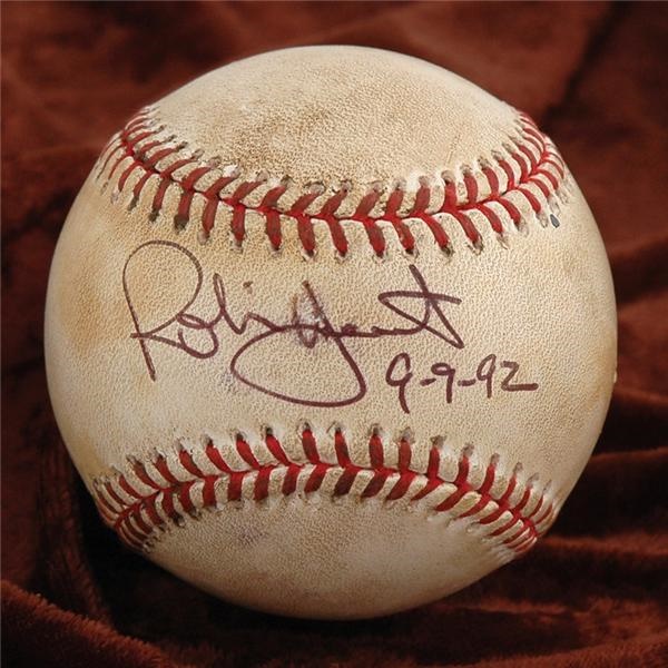 Historical Baseballs - Robin Yount 3000th Hit Game Used Baseball