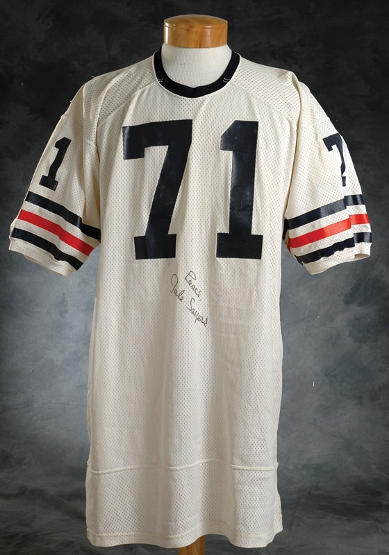 - 1971 Chicago Bears Tony McGee Rookie Jersey Signed By Gale Sayers
