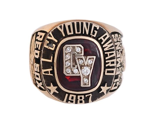 - 1987 Roger Clemens Cy Young Ring.