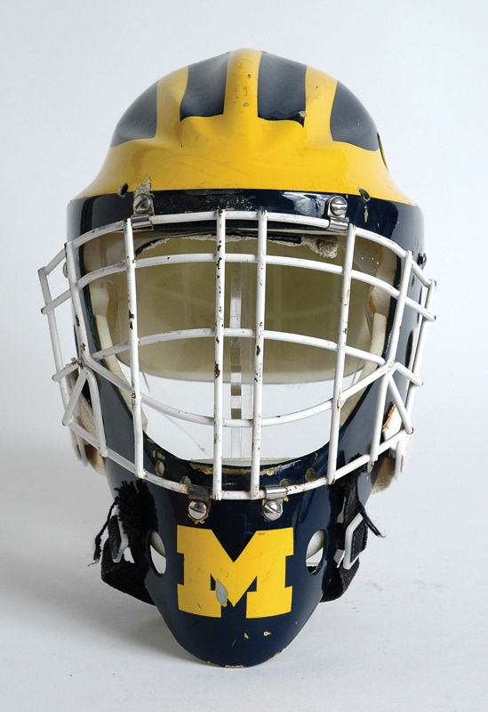 Hockey Equipment - University Of Michigan Game Used Goalie&#39;s Mask