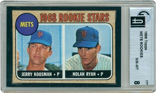 - 1968 Topps # 177 Nolan Ryan GAI 8 NM-MT