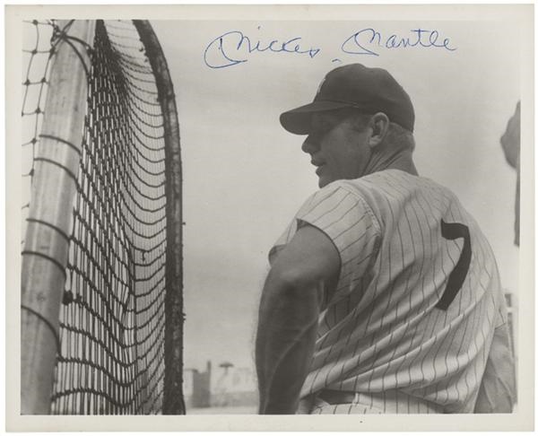 - Vintage Mickey Mantle Signed Photo