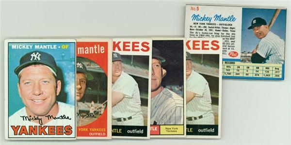- Mickey Mantle Baseball Card Collection (7)