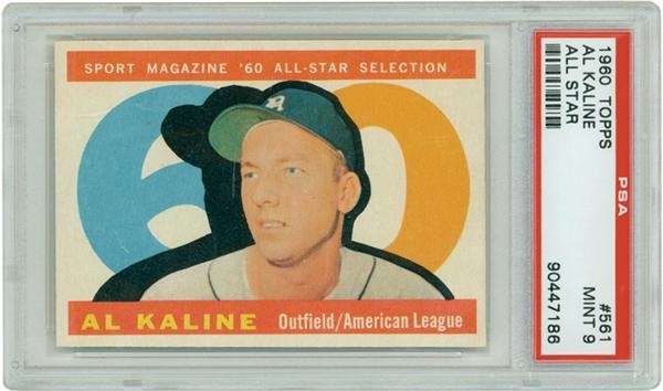 - 1960 Topps # 561 Al Kaline All Star PSA 9 MINT